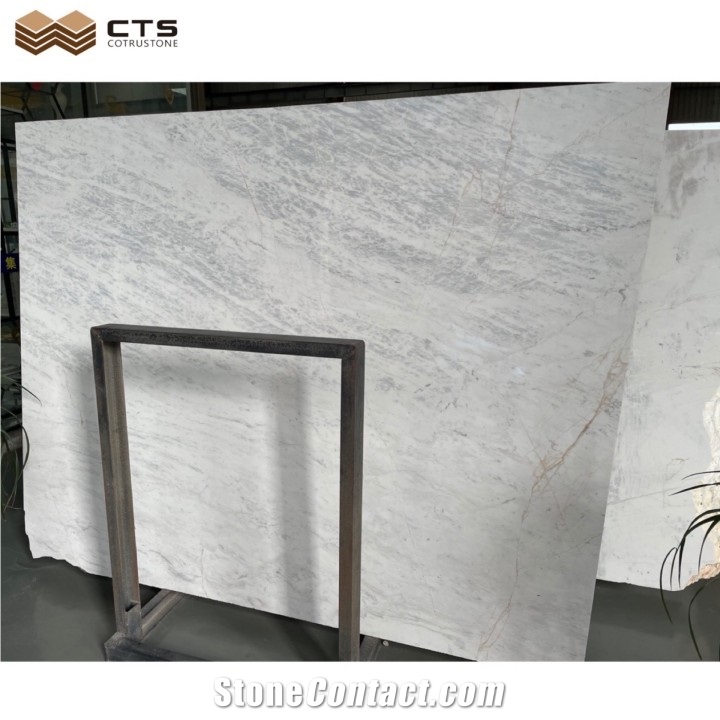 Glacier Grey Marble Natural Stone Slab Tile Interior Design