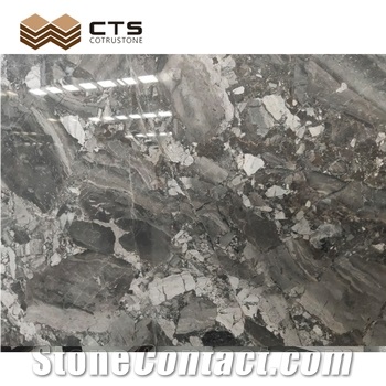 Glossiness High Quality Plavi Tok Marble Slabs Fancy Pattern