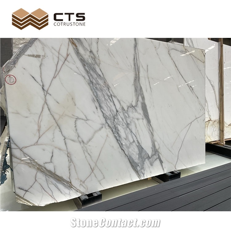Hot Sale Calacatta Marble Slabs Custom Indoor Design