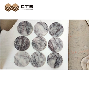 Incense Plum Marble Drink Coaster Interior Decor