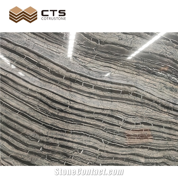 Marble Stone Select Type Quarry Customized Slab Black Forest from