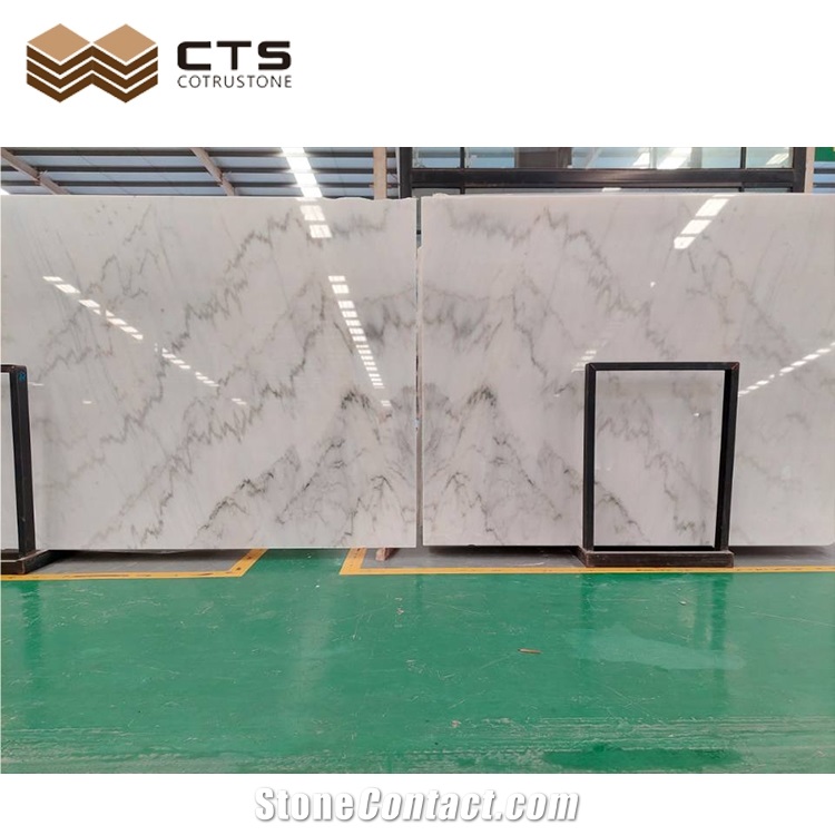 Nature Guangxi White Marble Slab For Interior Floor