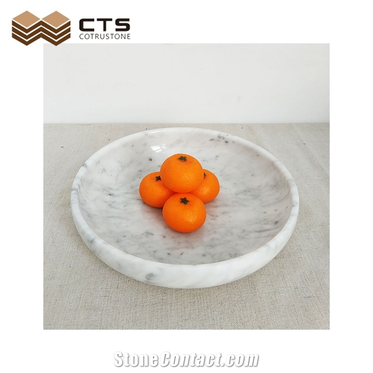 Rectangle White Marble Tray Kitchen Accessories