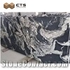Royal Ballet Black Granite Slab Tile Customized Project Wall