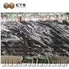 Royal Ballet Black Granite Slab Tile Customized Project Wall