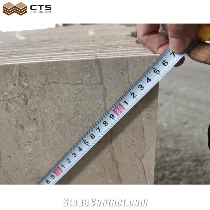 Tinuo Beige Marble Natural Stone Slab Thin Tiles Floor Wall