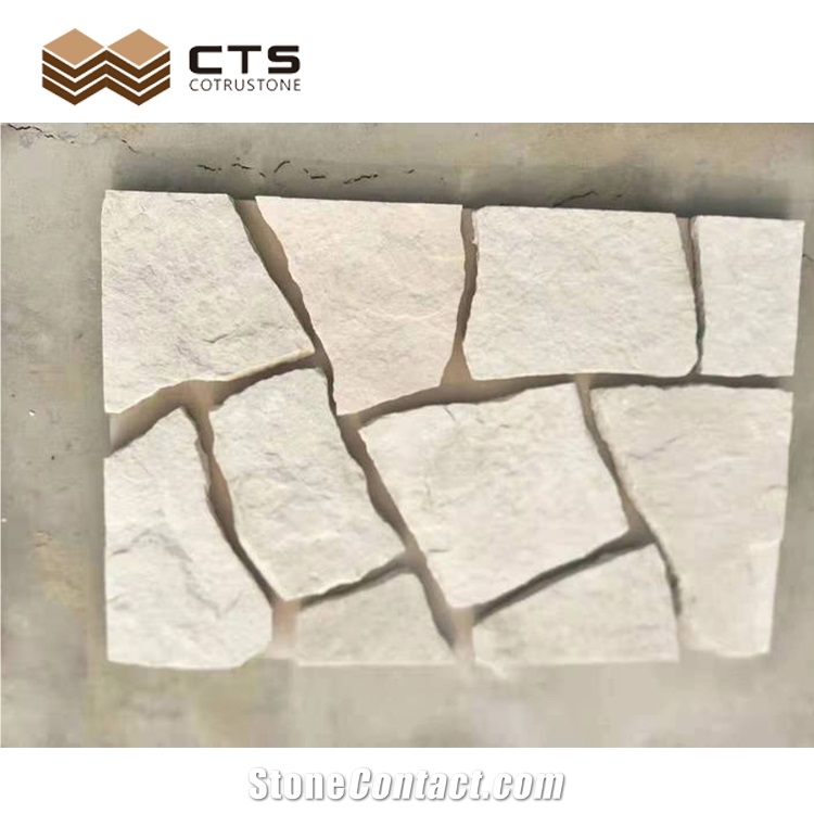 White Limestone Tile Exterior Wall Cladding