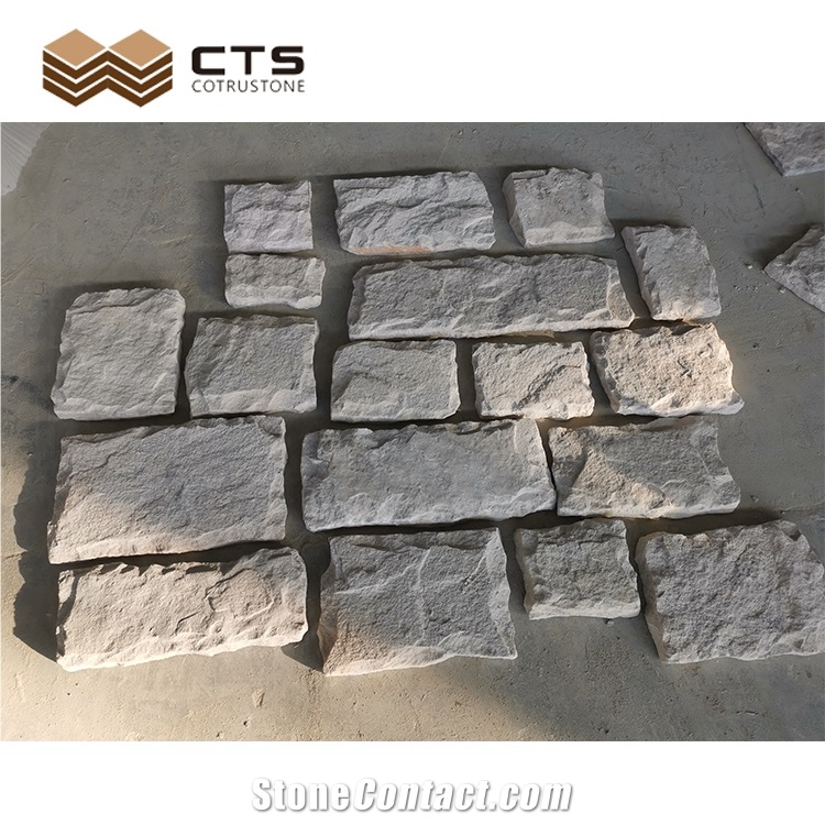 White Sandstone Split Wall Tiles