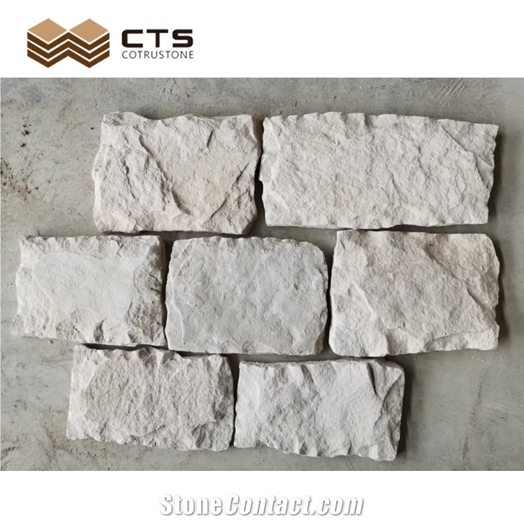 White Sandstone Split Wall Tiles