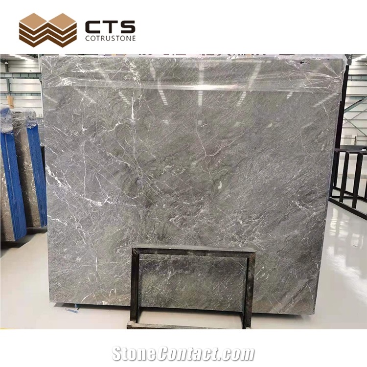 Wholesale High Quality Polished Good Look Shadow Grey Marble