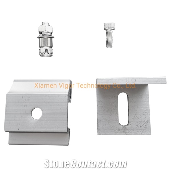 Aluminium Bracket With L Angle Undercut Anchor For Stone