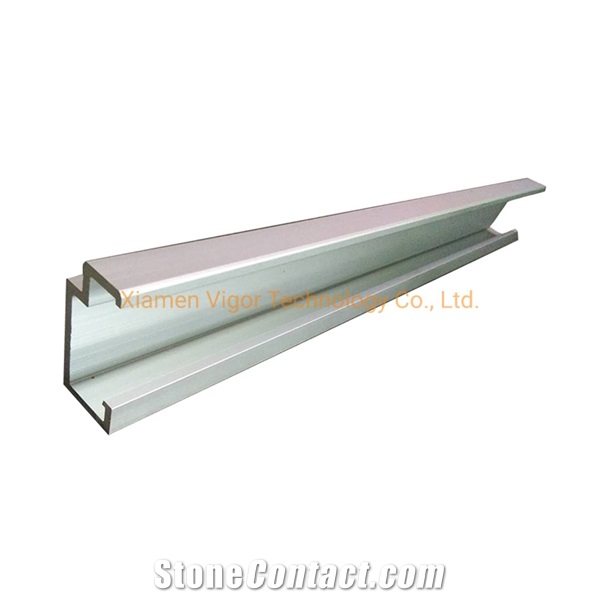 Aluminium Facade Channel For Cladding Stone Panels