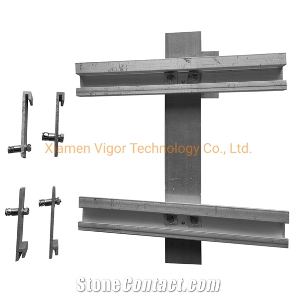 Aluminium Stone Facade Anchor System For Granite Stone