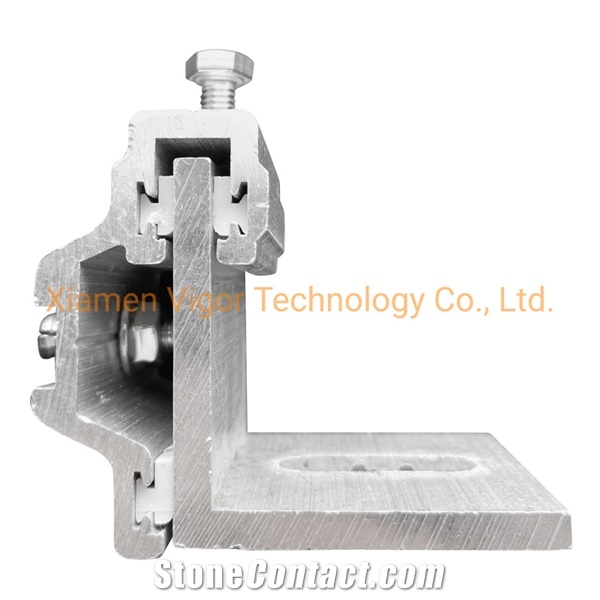 Aluminium Stone Facade Anchor System For Stone Cladding