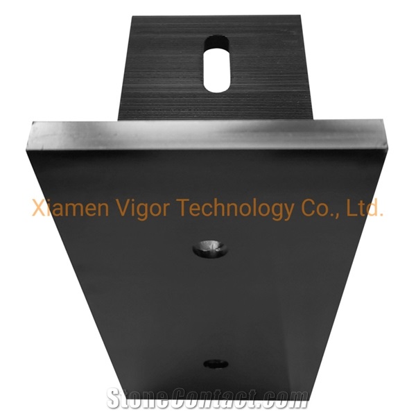 Black Anodizing Aluminium T Bracket For Facade Panel Fixing