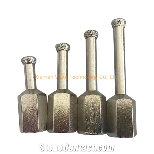 Electroplated Anchor Bit For Undercut Holes In Wall Cladding
