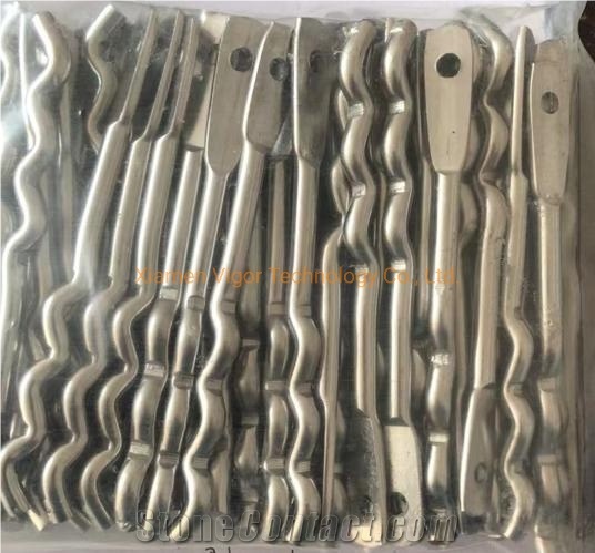 SS Mortar Anchor Corrugated Pin For Marble Fixing System