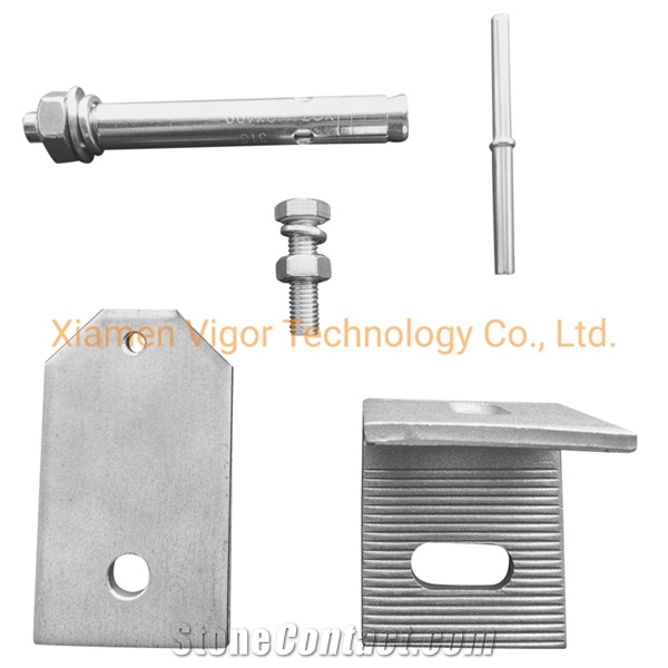 Stainless Steel Plate Granite Wall Cladding Pin Fixing