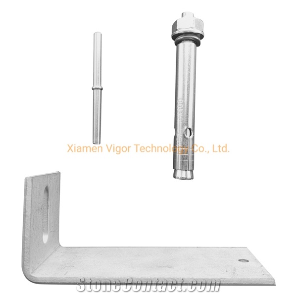 Stone Anchor Marble Angle Wall Mounting Bracket For Cladding