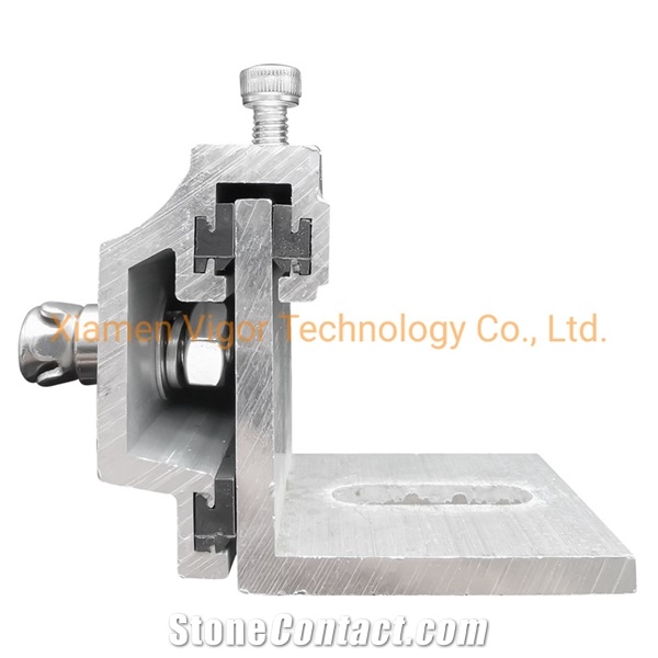 Stone Facade Anchor System For Granite Stone Cladding
