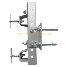 U Channel System Z Bracket Curtain Wall  For Exterior Facade
