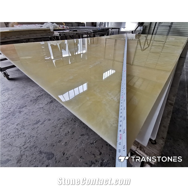 Transtones Artificial Stone Backlit Onyx Table Tops