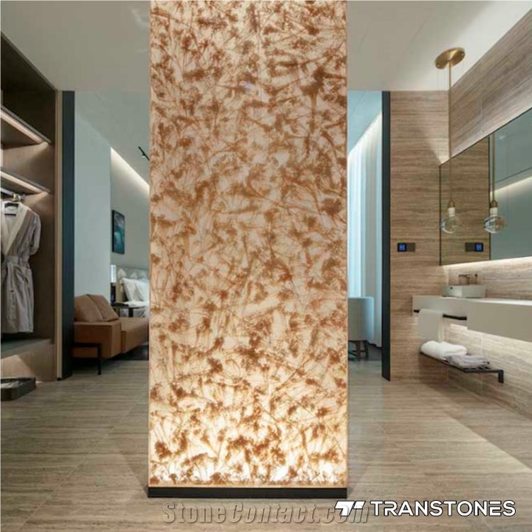 Transtones Decorated Acrylic Bathroom Partition Sheet