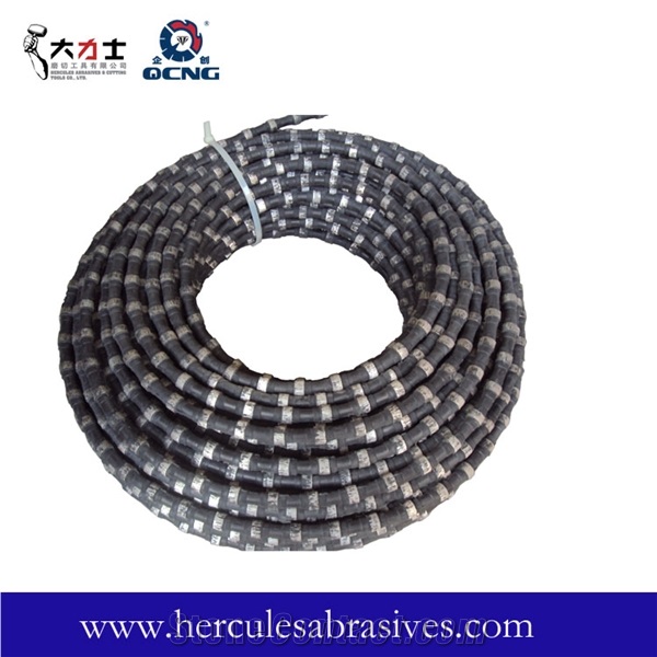 Rubber Diamond Wire Rope For Sandstone Quarrying