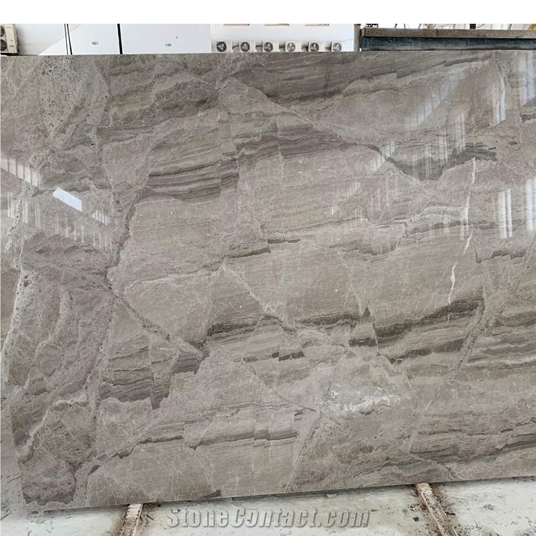 Polished Grey-Silver Diana Marble Slabs