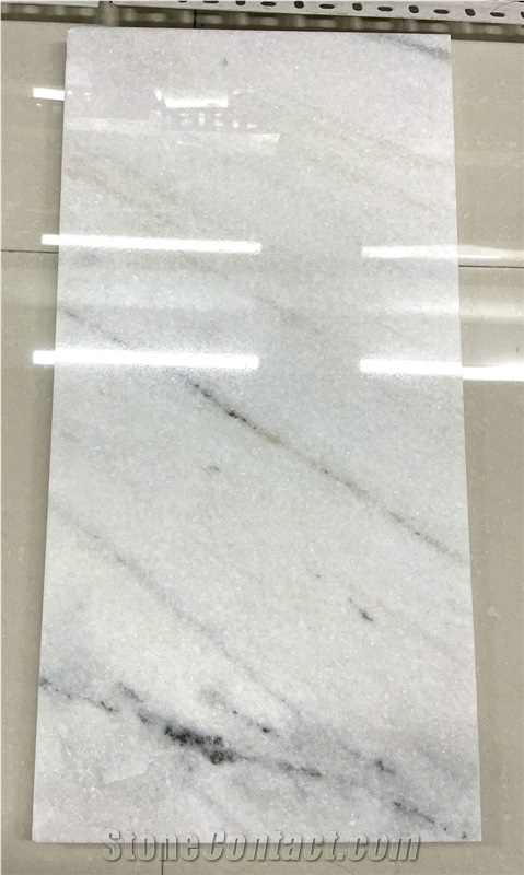 Chinese New White Marble Slab Tile For Wall Floor Cladding