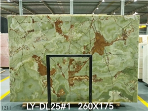 Ancient Green Onyx Balochistan Onice Verde Scuro Slab Tile
