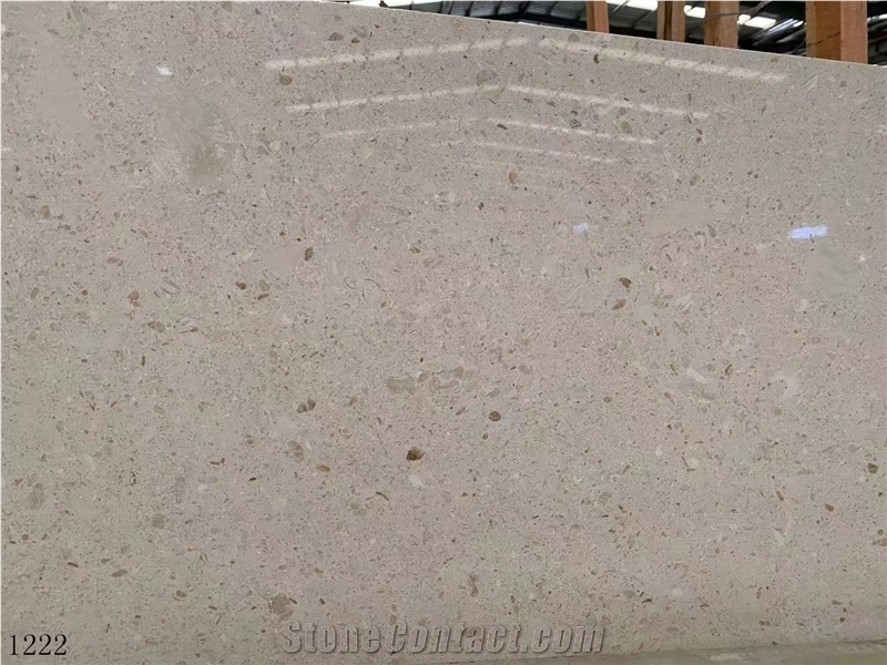Beige Crema Pearl Limestone Perlato Beijin Mi Slab In China