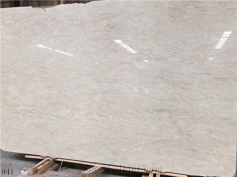 Crema Elizabeth Marble Beige Slab Tile In China Stone Market