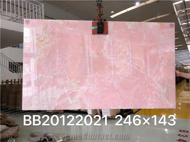 Iran MGT Pink Onyx Persian Slab In China Stone Market
