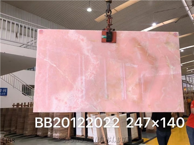 Iran MGT Pink Onyx Persian Slab In China Stone Market