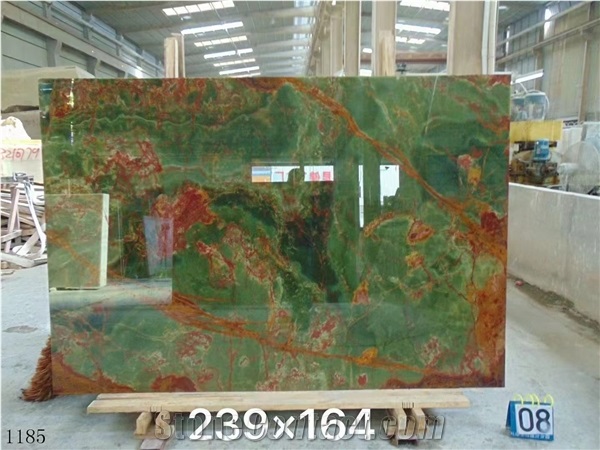 Pakistan Jade Green Onyx Slab Tile In China Stone Market