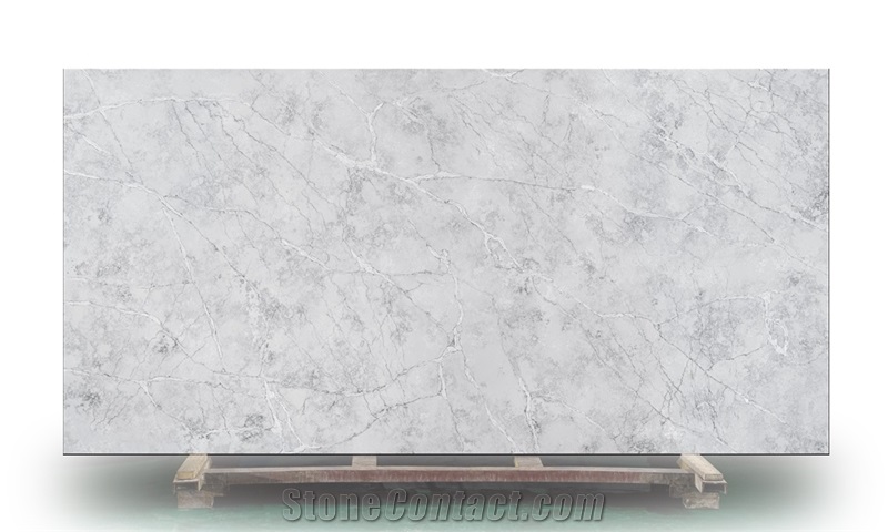 Be Widely Used Grey Artificial Quartz Stone For Countertop
