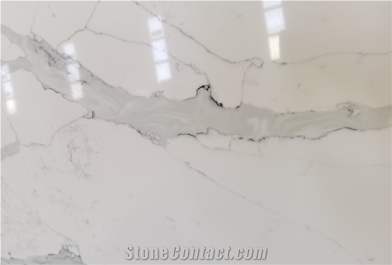 China A Grade Polished Calacatta White Marble