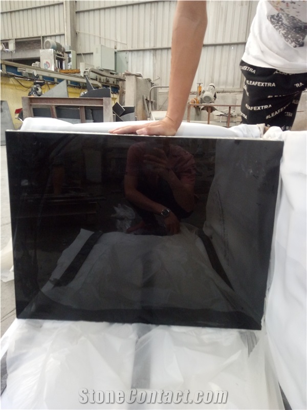 Best Quality Polished Natural Absolute 10MM Black Granite