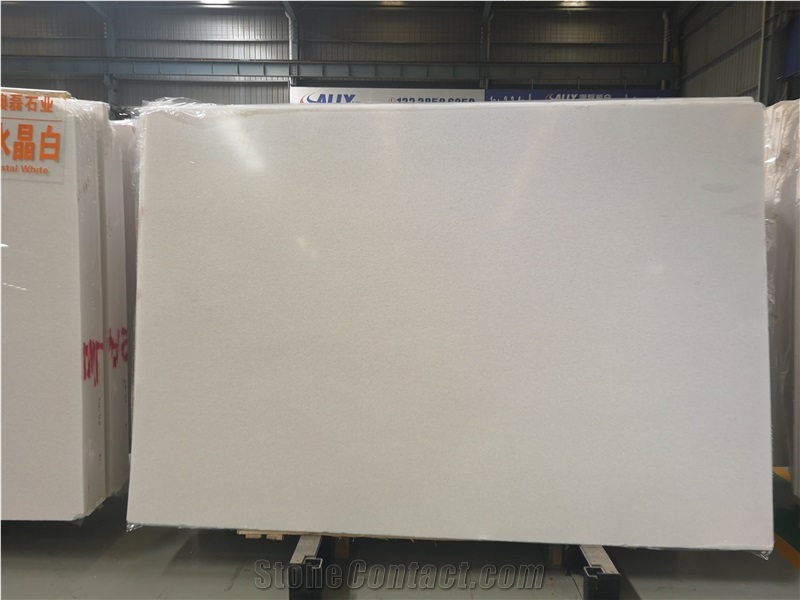 High Quality Natural Vietnam Crystal White Marble Stone