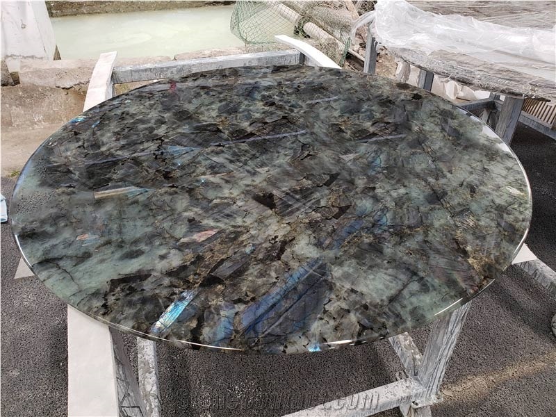 Lemurian Labradorite Blue Granite Slabs Polished