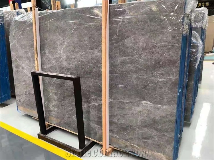 Professional Stone Supplier Natural Grey Marble Slab