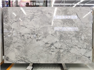 Super White Brazil Quartzite Solid Slab
