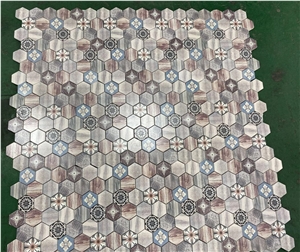 Ink-Printed Marble Mosaic