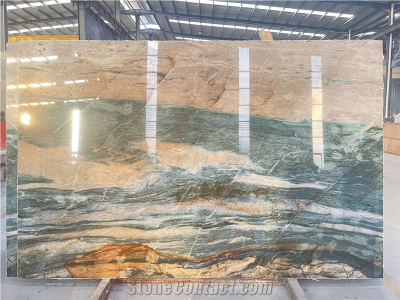 Green Quartzite Composite Aluminum Honeycomb Panel For Wall