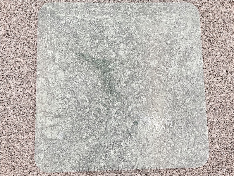 Square Empress Green Marble Coffee Table Top For Cafe Shop