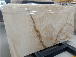 Vanilla Onyx Beige Slabs & Tiles Polished