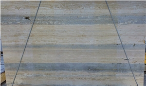 Roman Silver Travertino Slabs