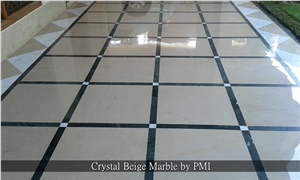 Cheap Crystal Beige Polished Marble Tiles For Wall Floor