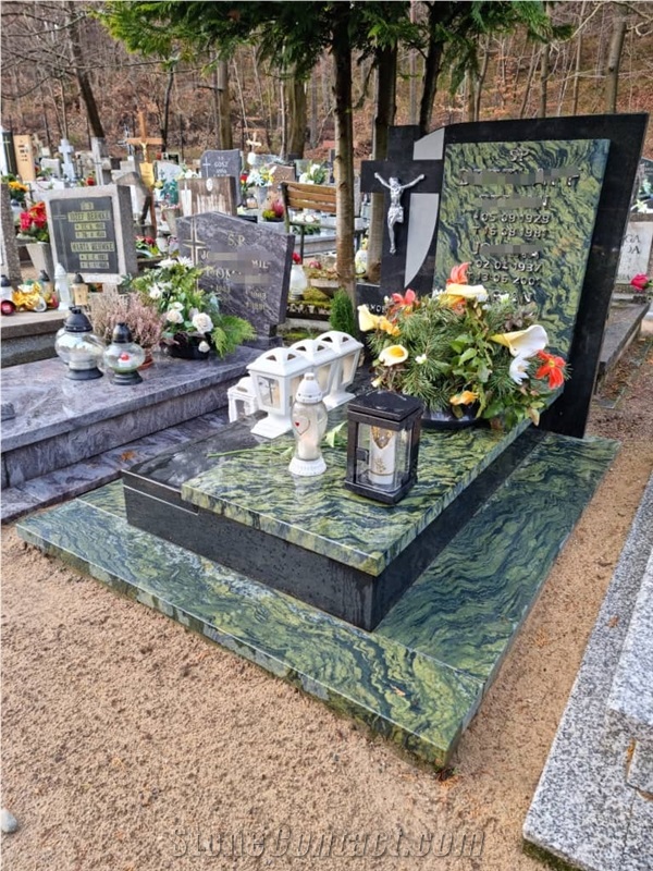 Green Granite Picasso Tombstone/Headstone/Picasso Monument